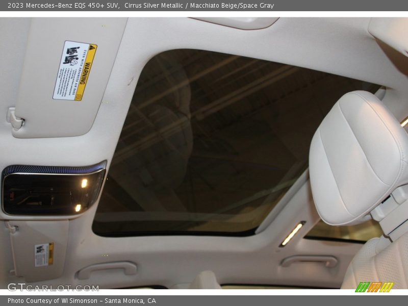 Cirrus Silver Metallic / Macchiato Beige/Space Gray 2023 Mercedes-Benz EQS 450+ SUV