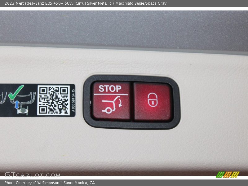 Cirrus Silver Metallic / Macchiato Beige/Space Gray 2023 Mercedes-Benz EQS 450+ SUV