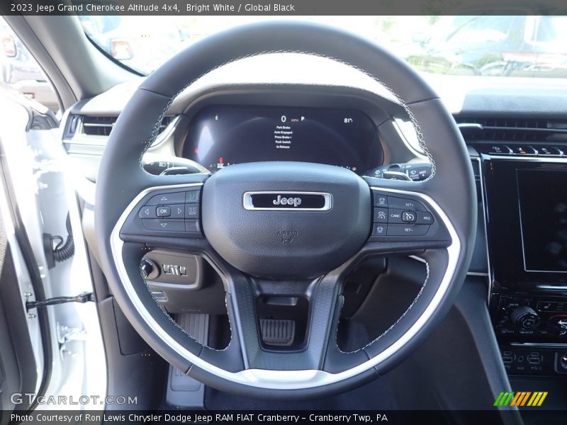 Bright White / Global Black 2023 Jeep Grand Cherokee Altitude 4x4