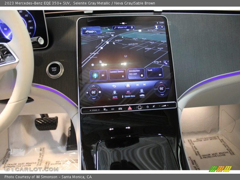 Selenite Gray Metallic / Neva Gray/Sable Brown 2023 Mercedes-Benz EQE 350+ SUV