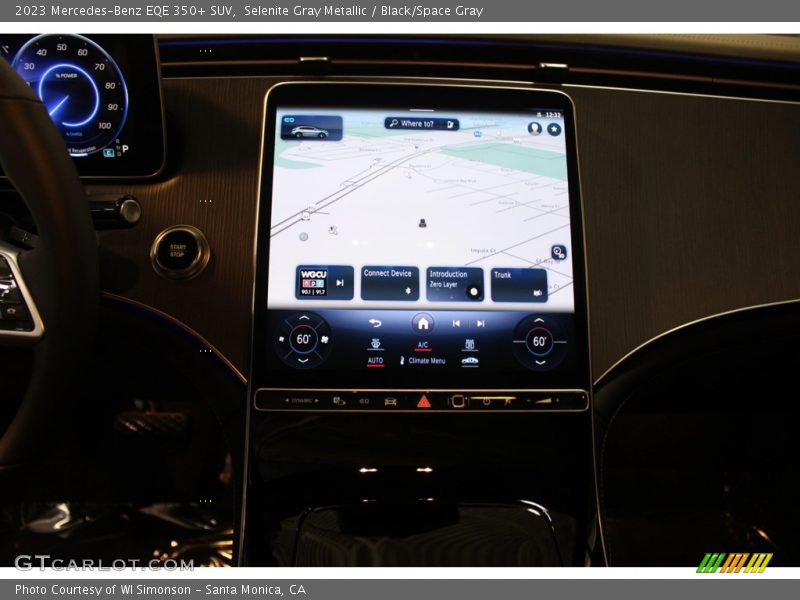 Selenite Gray Metallic / Black/Space Gray 2023 Mercedes-Benz EQE 350+ SUV