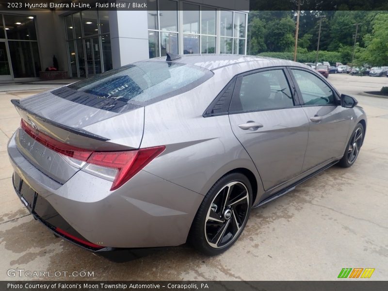 Fluid Metal / Black 2023 Hyundai Elantra N-Line