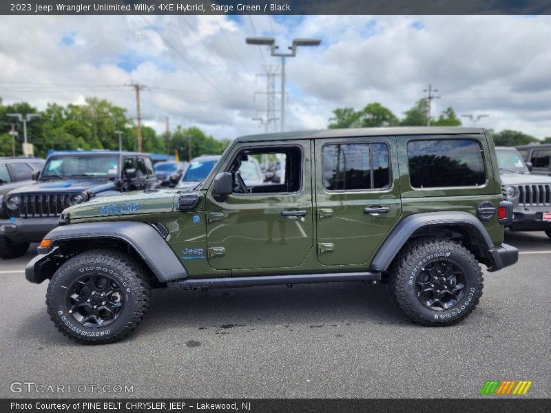 Sarge Green / Black 2023 Jeep Wrangler Unlimited Willys 4XE Hybrid