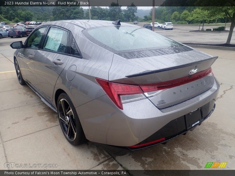 Fluid Metal / Black 2023 Hyundai Elantra N-Line