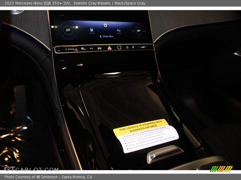 Selenite Gray Metallic / Black/Space Gray 2023 Mercedes-Benz EQE 350+ SUV