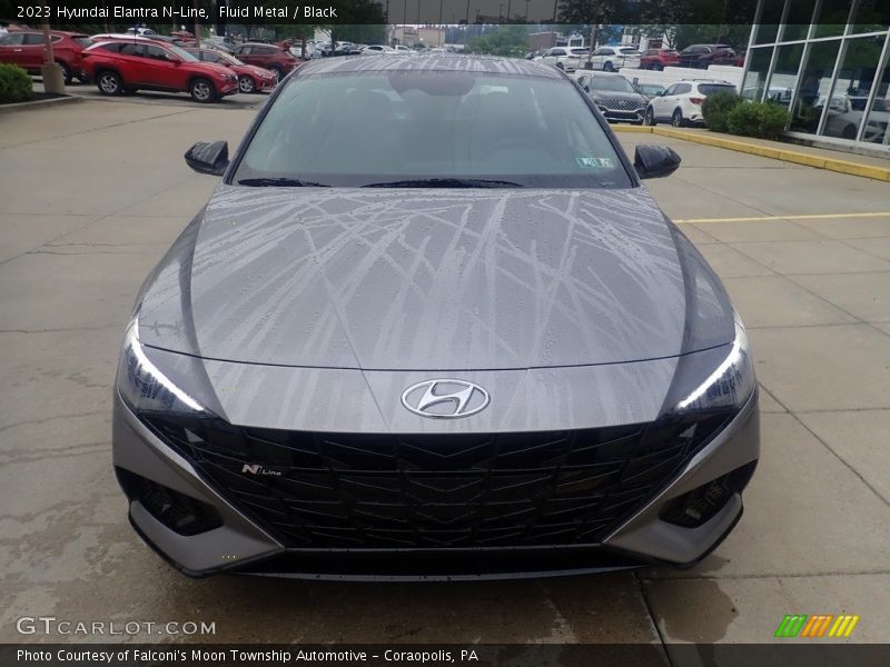 Fluid Metal / Black 2023 Hyundai Elantra N-Line