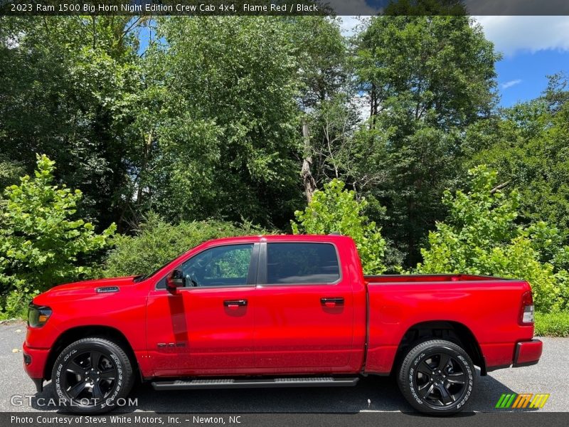  2023 1500 Big Horn Night Edition Crew Cab 4x4 Flame Red