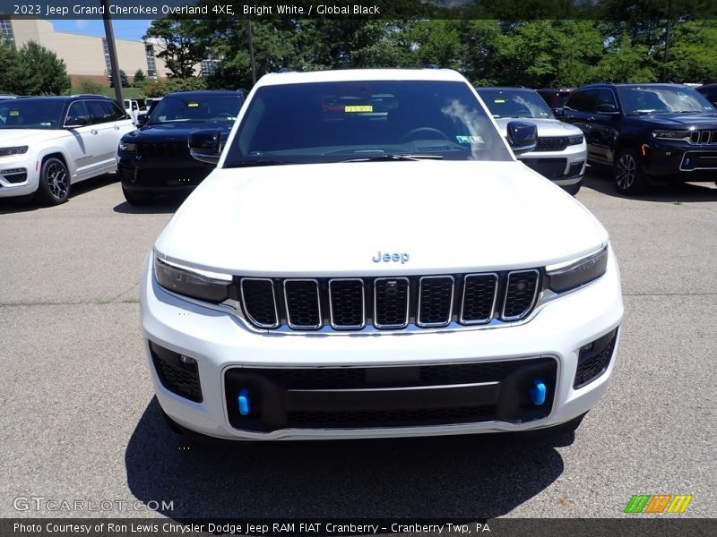 Bright White / Global Black 2023 Jeep Grand Cherokee Overland 4XE