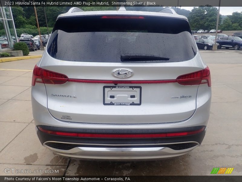 Shimmering Silver / Black 2023 Hyundai Santa Fe Hybrid Limited AWD Plug-In Hybrid