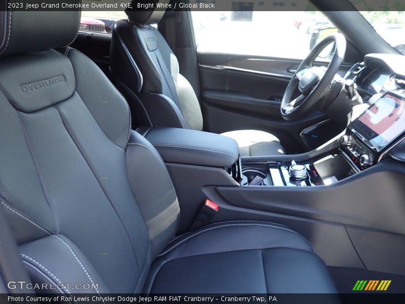Bright White / Global Black 2023 Jeep Grand Cherokee Overland 4XE