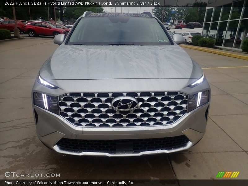 Shimmering Silver / Black 2023 Hyundai Santa Fe Hybrid Limited AWD Plug-In Hybrid