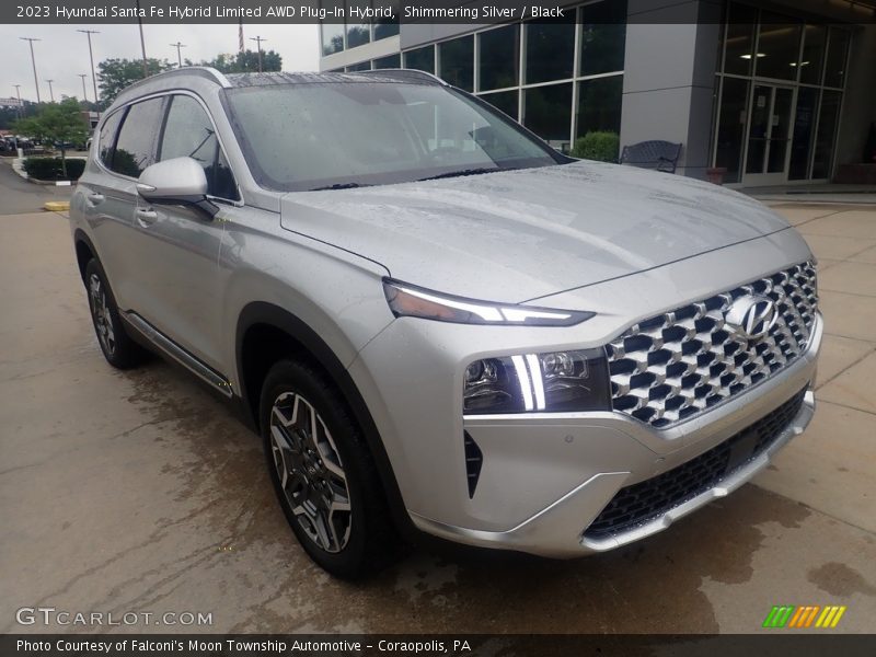 Shimmering Silver / Black 2023 Hyundai Santa Fe Hybrid Limited AWD Plug-In Hybrid