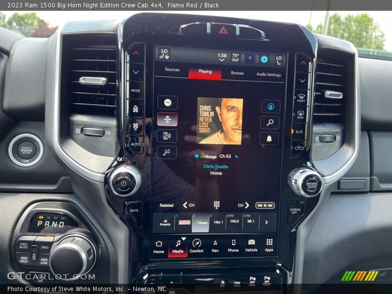 Controls of 2023 1500 Big Horn Night Edition Crew Cab 4x4