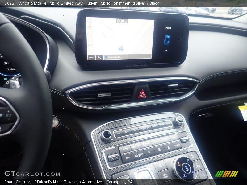 Shimmering Silver / Black 2023 Hyundai Santa Fe Hybrid Limited AWD Plug-In Hybrid