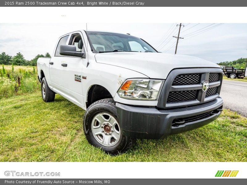 Bright White / Black/Diesel Gray 2015 Ram 2500 Tradesman Crew Cab 4x4