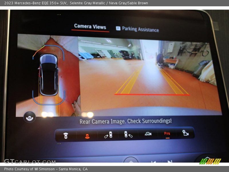 Controls of 2023 EQE 350+ SUV