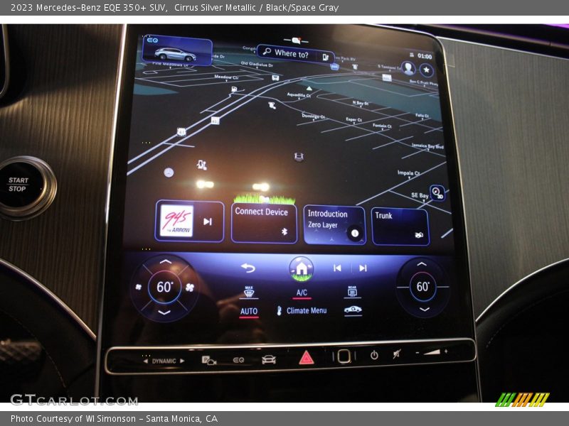 Cirrus Silver Metallic / Black/Space Gray 2023 Mercedes-Benz EQE 350+ SUV
