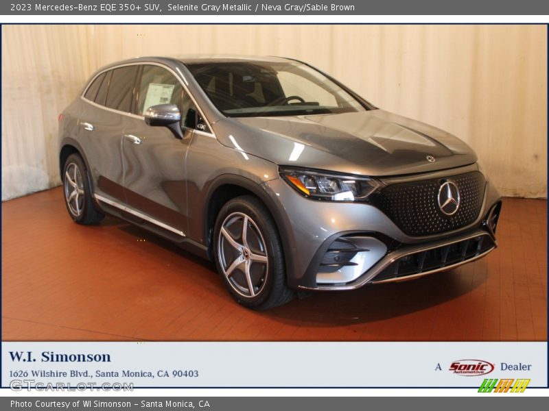 Selenite Gray Metallic / Neva Gray/Sable Brown 2023 Mercedes-Benz EQE 350+ SUV