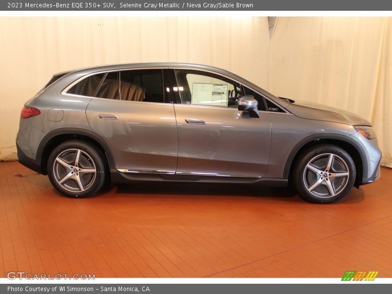Selenite Gray Metallic / Neva Gray/Sable Brown 2023 Mercedes-Benz EQE 350+ SUV