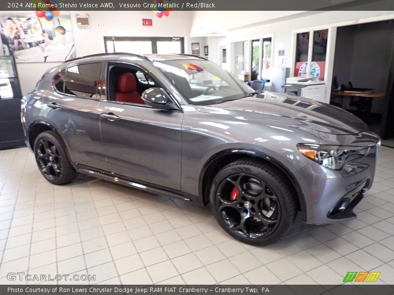 Front 3/4 View of 2024 Stelvio Veloce AWD