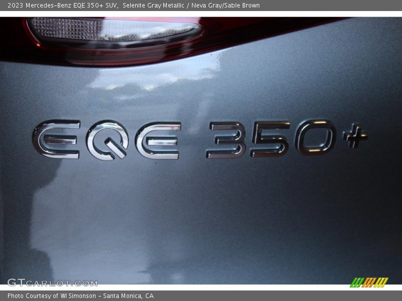 Selenite Gray Metallic / Neva Gray/Sable Brown 2023 Mercedes-Benz EQE 350+ SUV