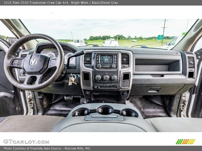 Bright White / Black/Diesel Gray 2015 Ram 2500 Tradesman Crew Cab 4x4