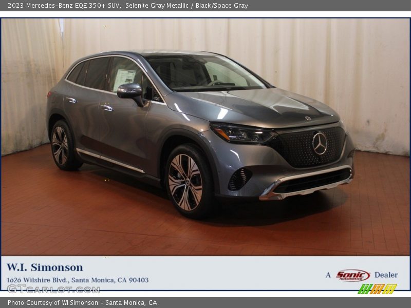 Selenite Gray Metallic / Black/Space Gray 2023 Mercedes-Benz EQE 350+ SUV