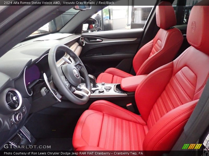  2024 Stelvio Veloce AWD Red/Black Interior
