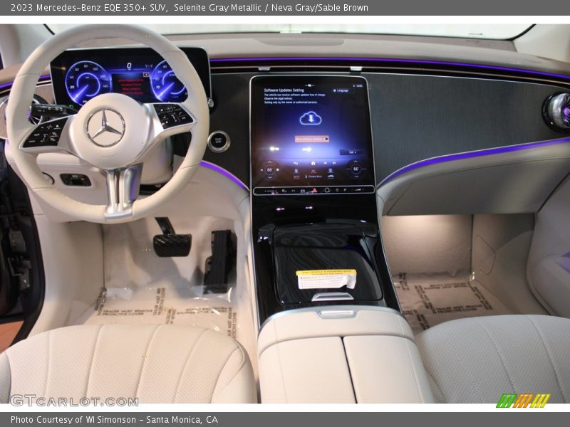 Selenite Gray Metallic / Neva Gray/Sable Brown 2023 Mercedes-Benz EQE 350+ SUV