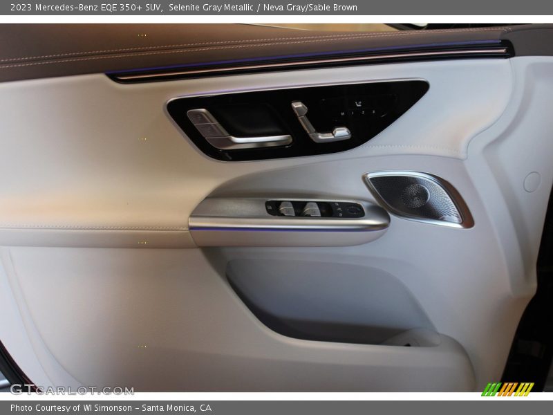 Selenite Gray Metallic / Neva Gray/Sable Brown 2023 Mercedes-Benz EQE 350+ SUV
