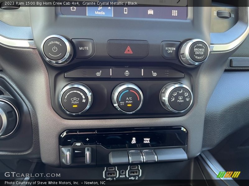 Controls of 2023 1500 Big Horn Crew Cab 4x4
