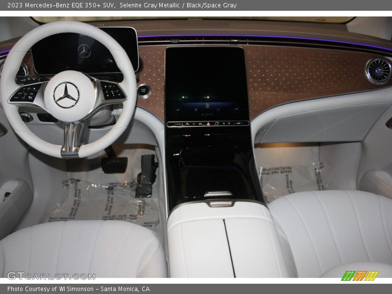 Selenite Gray Metallic / Black/Space Gray 2023 Mercedes-Benz EQE 350+ SUV