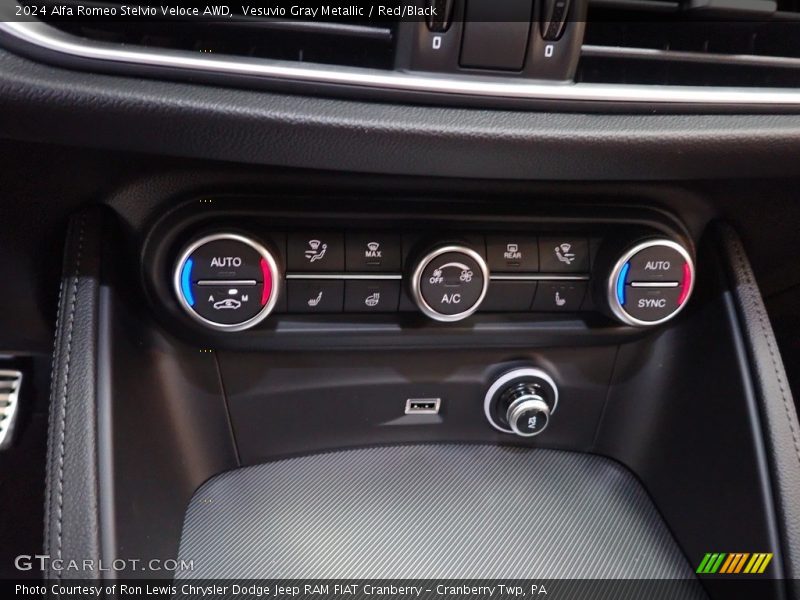 Controls of 2024 Stelvio Veloce AWD