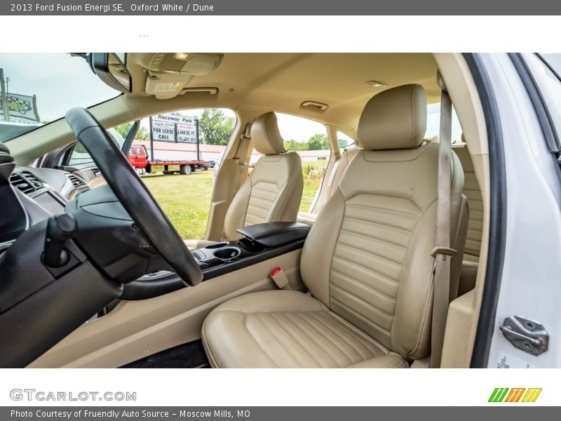 Front Seat of 2013 Fusion Energi SE