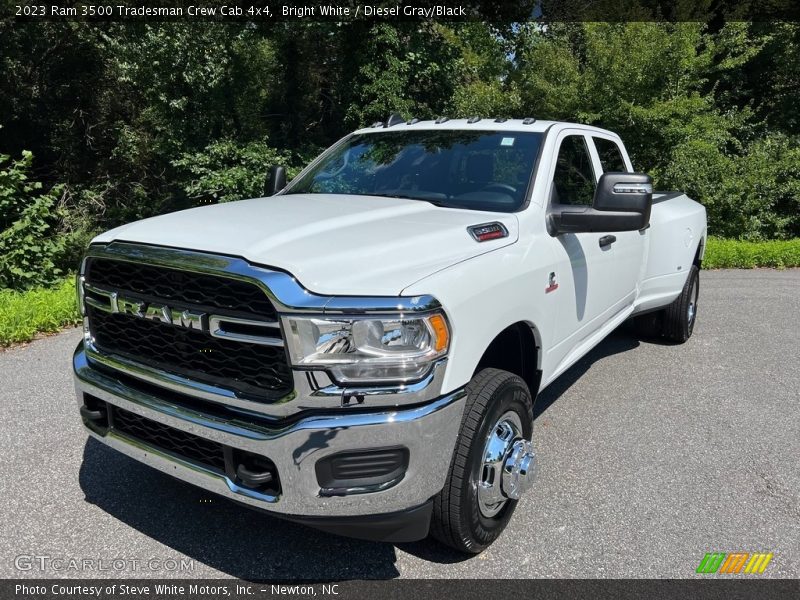 Bright White / Diesel Gray/Black 2023 Ram 3500 Tradesman Crew Cab 4x4