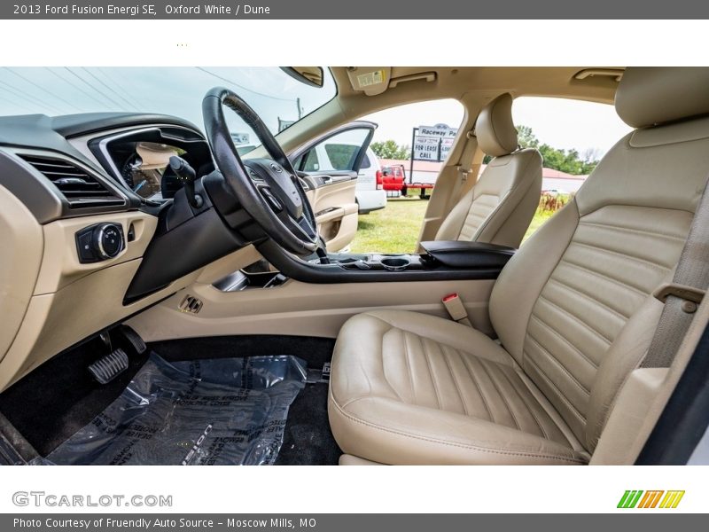 Front Seat of 2013 Fusion Energi SE