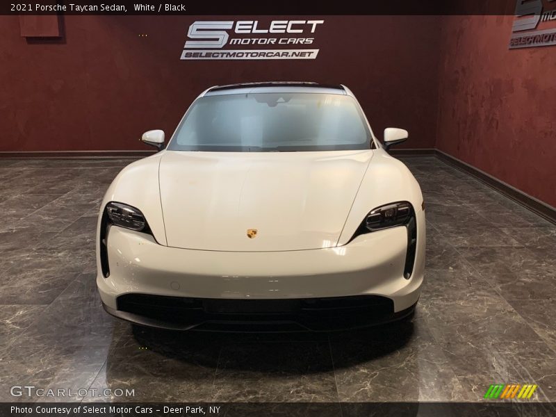 White / Black 2021 Porsche Taycan Sedan