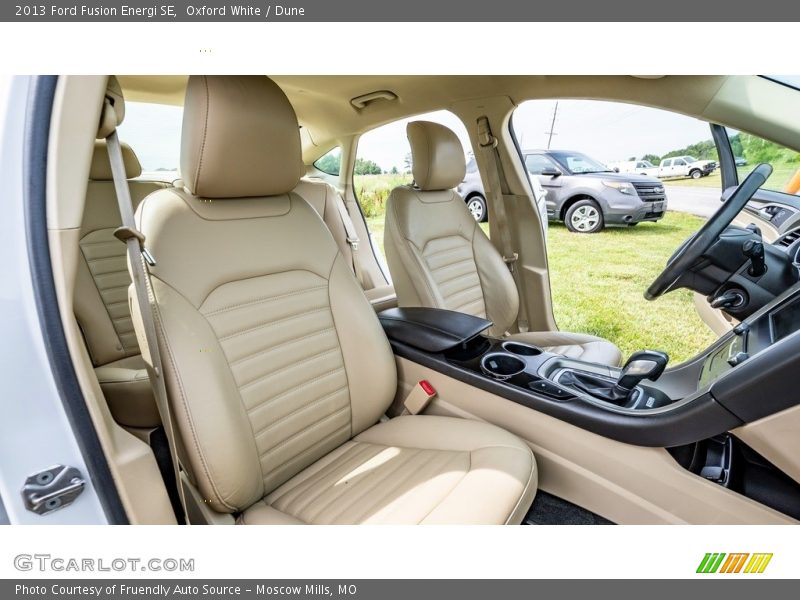 Front Seat of 2013 Fusion Energi SE