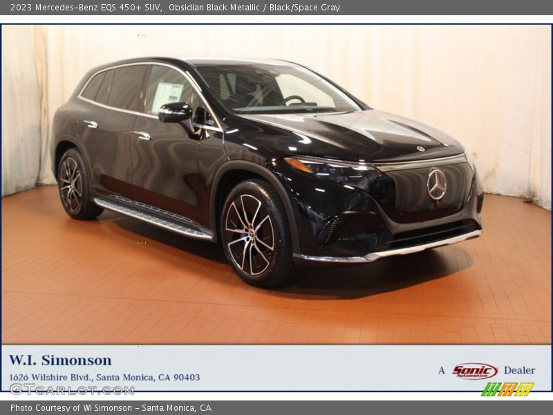 Obsidian Black Metallic / Black/Space Gray 2023 Mercedes-Benz EQS 450+ SUV