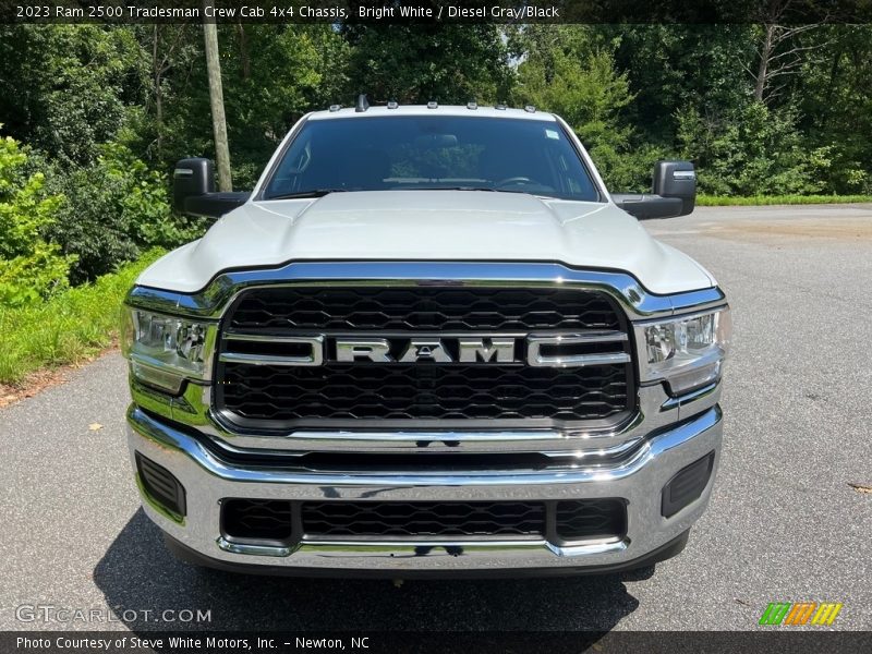 Bright White / Diesel Gray/Black 2023 Ram 2500 Tradesman Crew Cab 4x4 Chassis