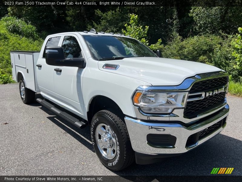 Bright White / Diesel Gray/Black 2023 Ram 2500 Tradesman Crew Cab 4x4 Chassis