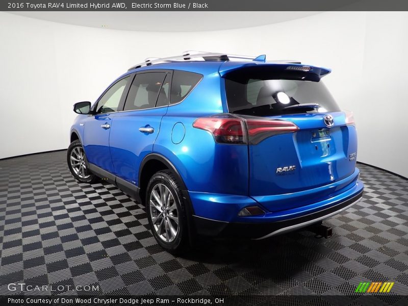 Electric Storm Blue / Black 2016 Toyota RAV4 Limited Hybrid AWD