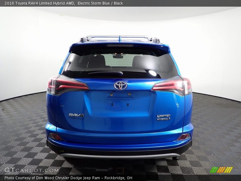 Electric Storm Blue / Black 2016 Toyota RAV4 Limited Hybrid AWD