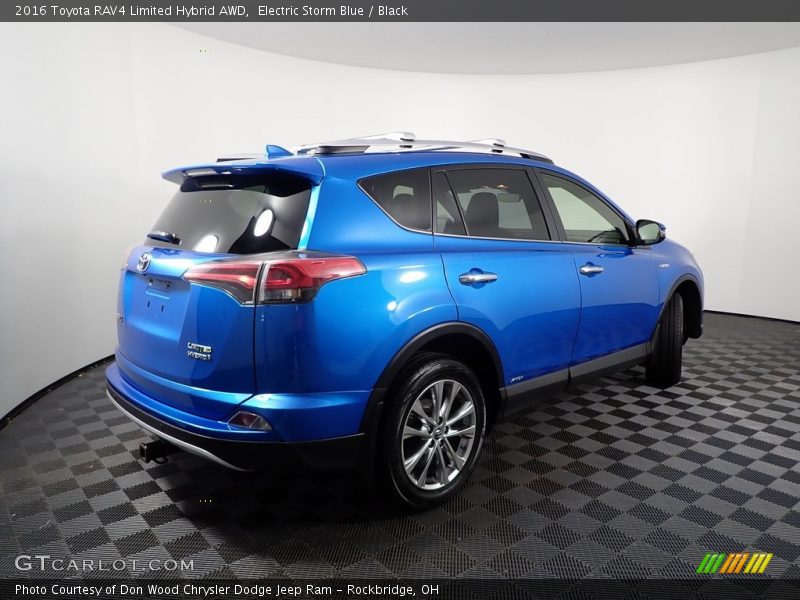 Electric Storm Blue / Black 2016 Toyota RAV4 Limited Hybrid AWD