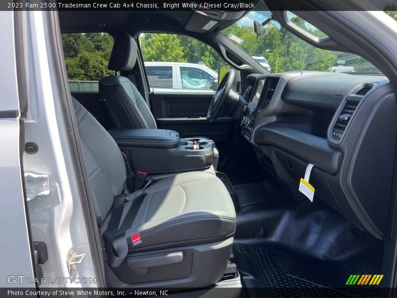 Bright White / Diesel Gray/Black 2023 Ram 2500 Tradesman Crew Cab 4x4 Chassis