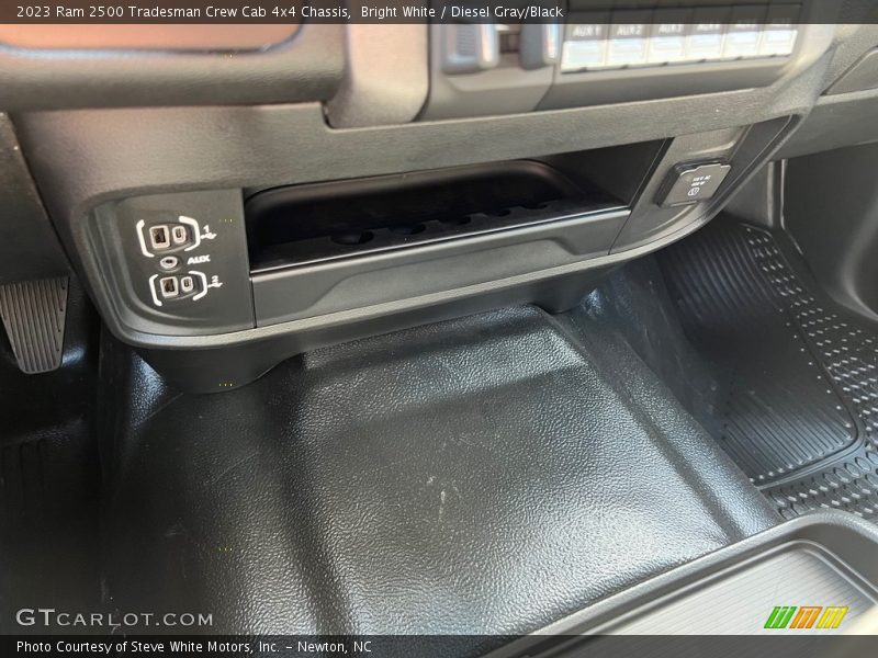 Bright White / Diesel Gray/Black 2023 Ram 2500 Tradesman Crew Cab 4x4 Chassis