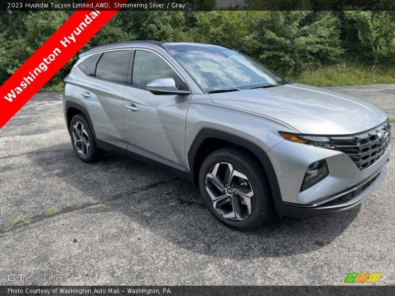 Shimmering Silver / Gray 2023 Hyundai Tucson Limited AWD