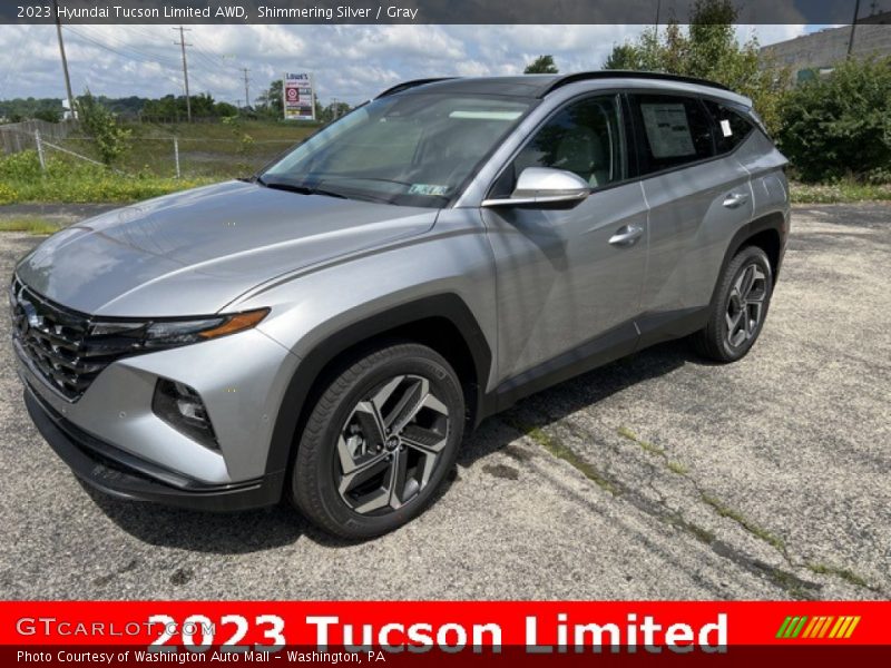 Shimmering Silver / Gray 2023 Hyundai Tucson Limited AWD