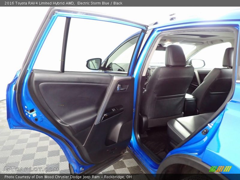 Electric Storm Blue / Black 2016 Toyota RAV4 Limited Hybrid AWD