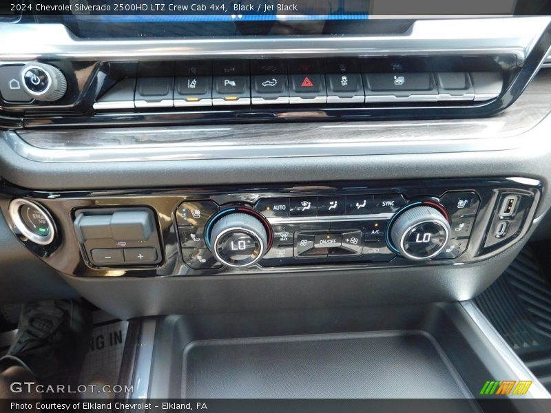 Controls of 2024 Silverado 2500HD LTZ Crew Cab 4x4